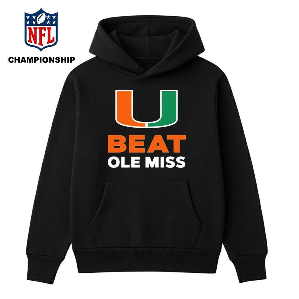 Official U Miami Football Beat Ole Miss 2026 Shirt