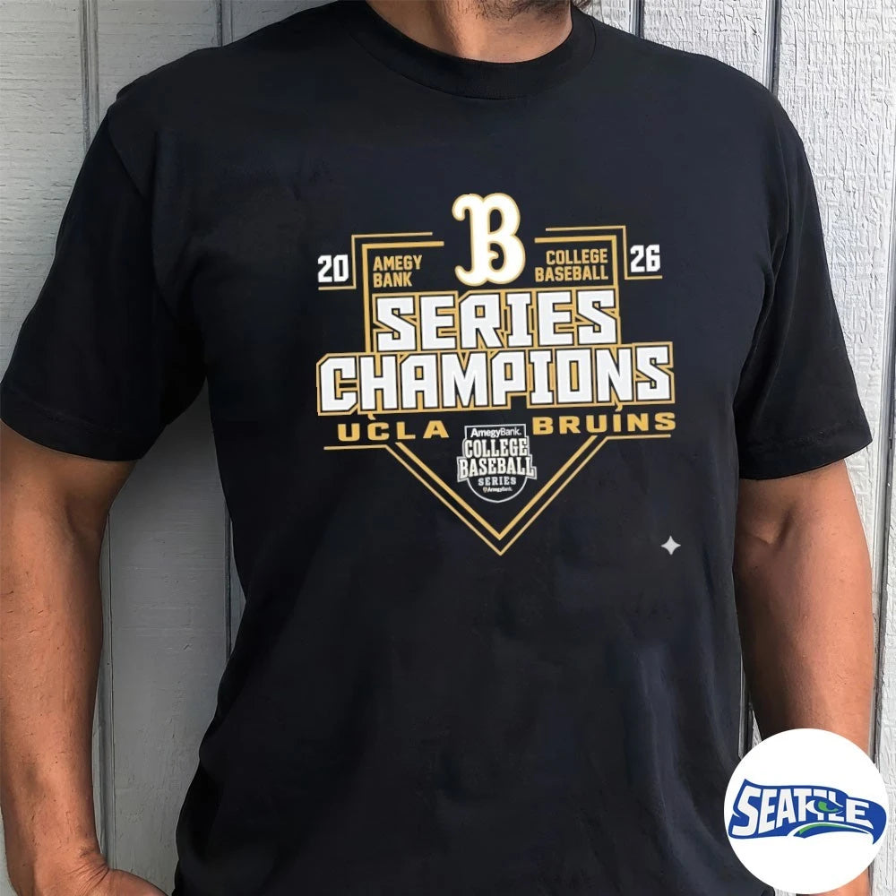 Official UCLA Bruins 2026 Amegy Bank College Baseball Series Champions t-shirt