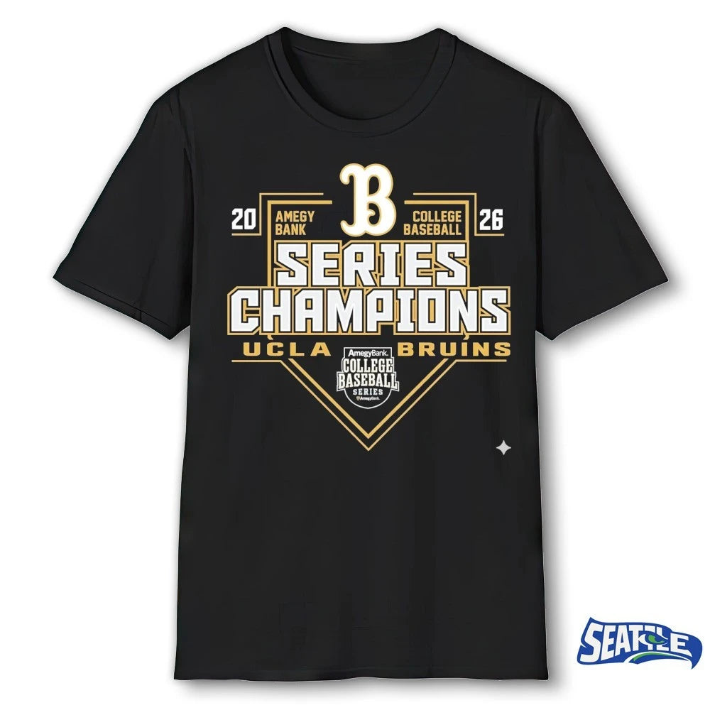Official UCLA Bruins 2026 Amegy Bank College Baseball Series Champions t-shirt