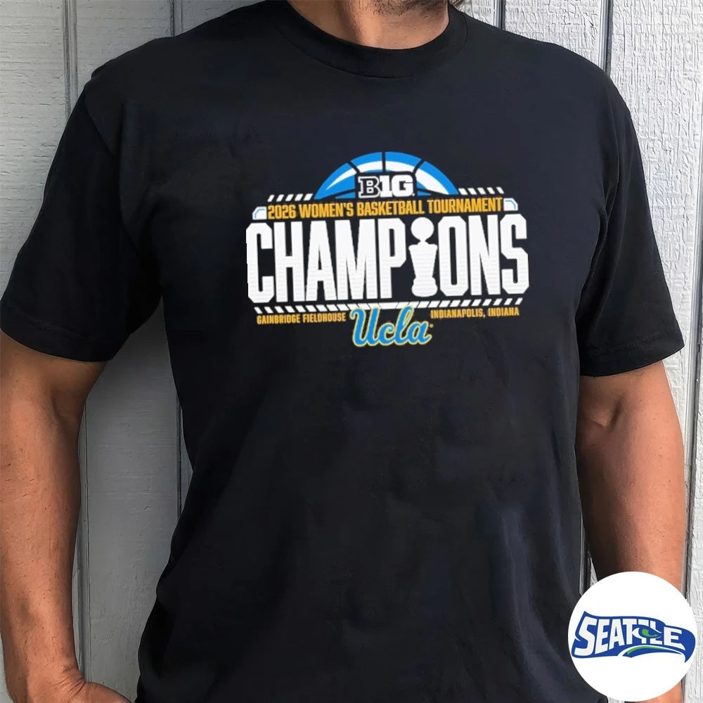 Official Ucla Bruins 2026 Big Ten Women’s Basketball Tournament Champions Gainbridge Fieldhouse Indianapolis, Indiana t-shirt