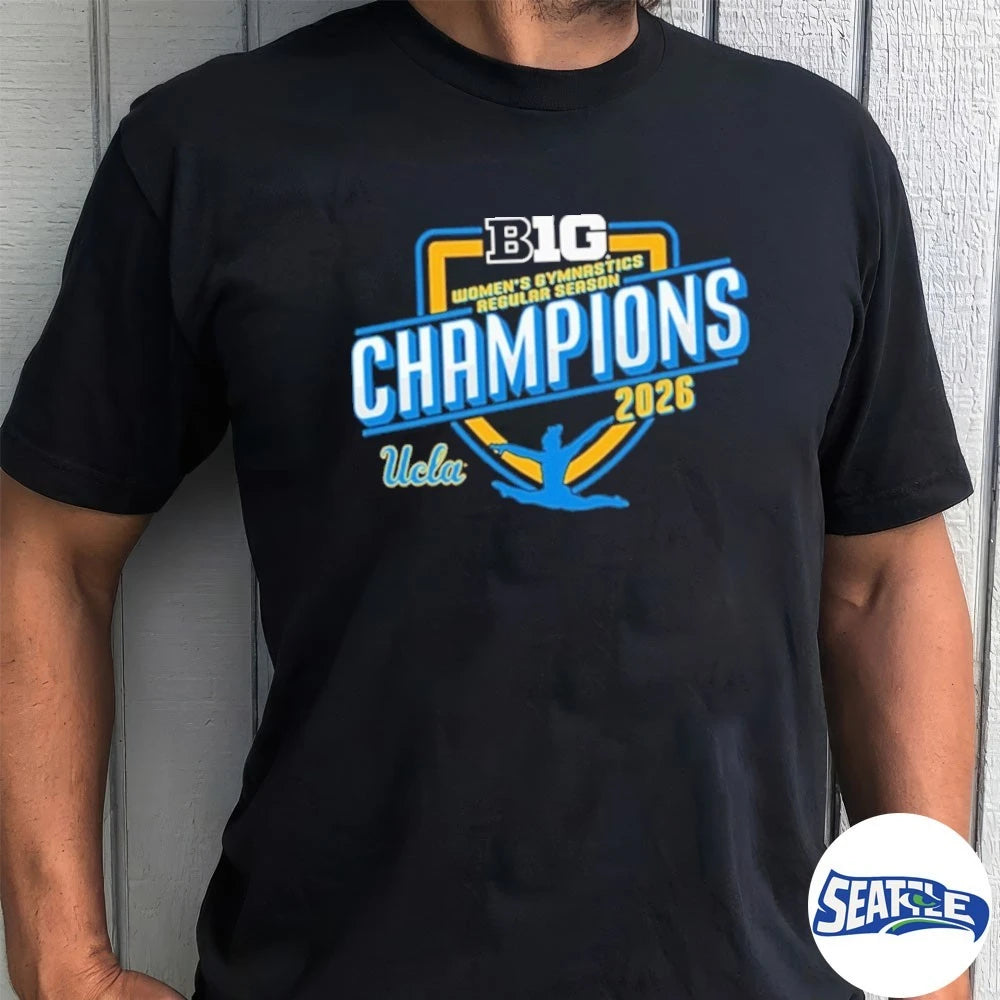 Official UCLA Bruins 2026 Big Ten Women’s Gymnastics Regular Season Champions t-shirt