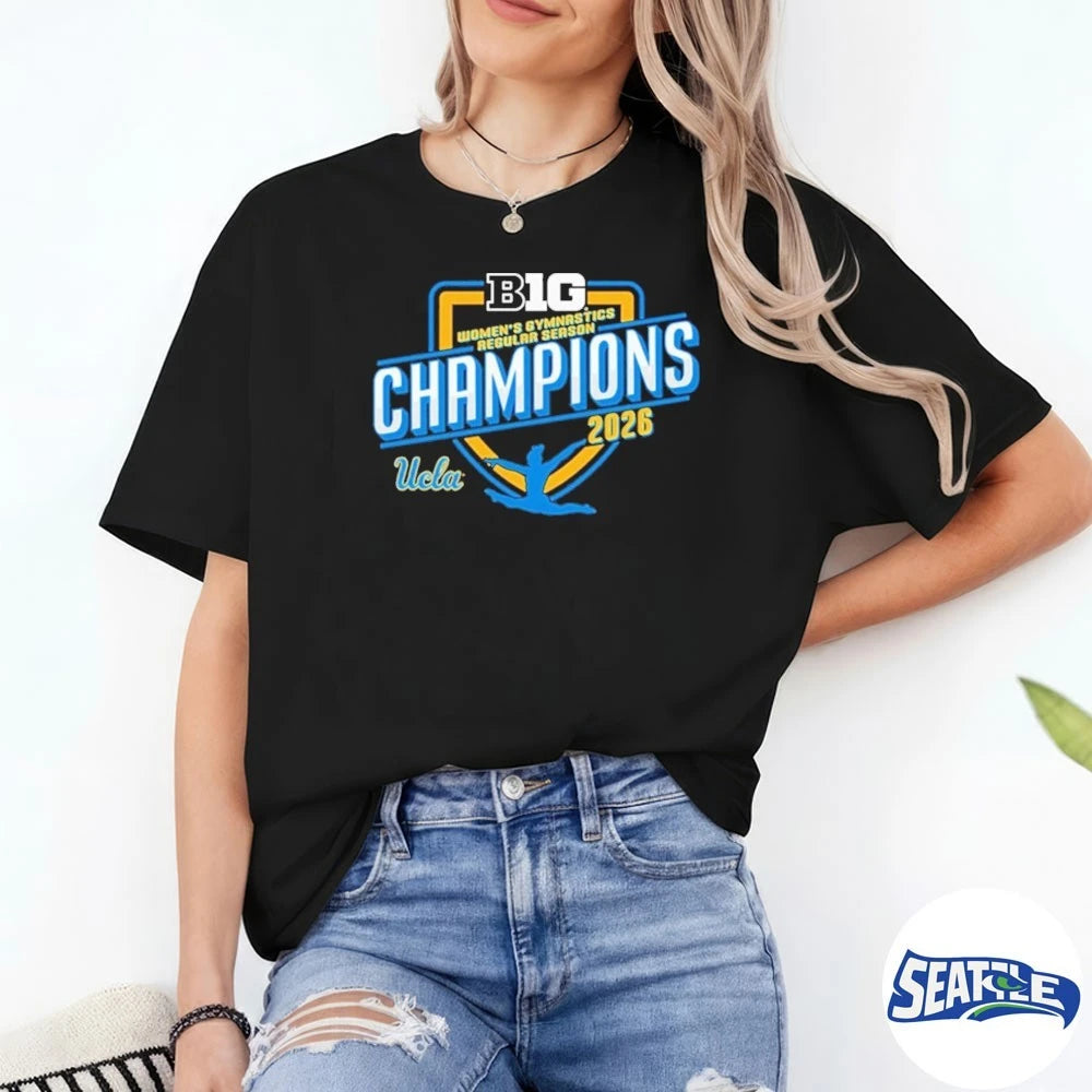 Official UCLA Bruins 2026 Big Ten Women’s Gymnastics Regular Season Champions t-shirt