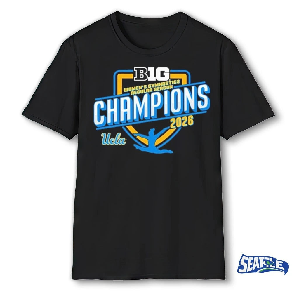 Official UCLA Bruins 2026 Big Ten Women’s Gymnastics Regular Season Champions t-shirt