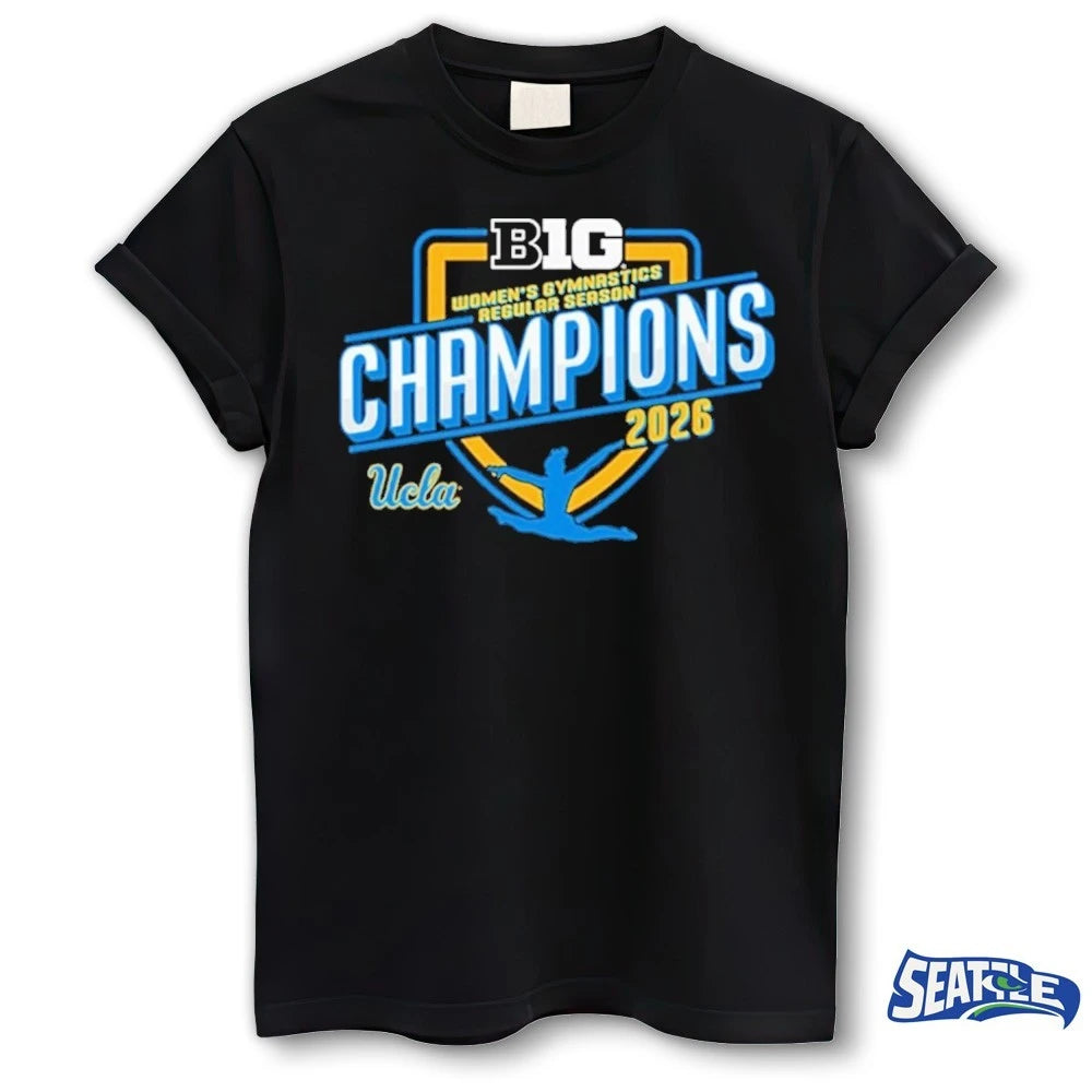 Official UCLA Bruins 2026 Big Ten Women’s Gymnastics Regular Season Champions t-shirt
