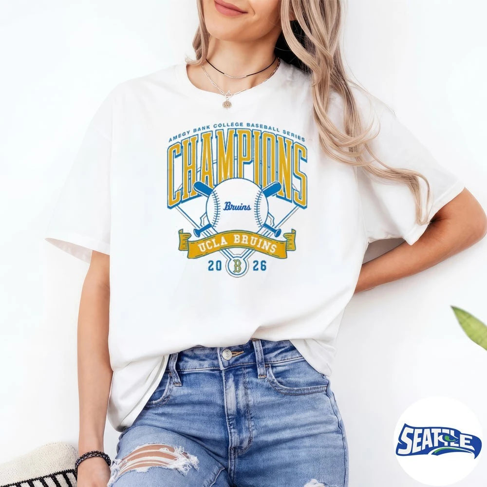 Official UCLA Bruins x Amegy Bank College Baseball Series Champions 2026 t-shirt