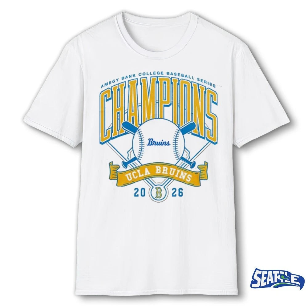 Official UCLA Bruins x Amegy Bank College Baseball Series Champions 2026 t-shirt