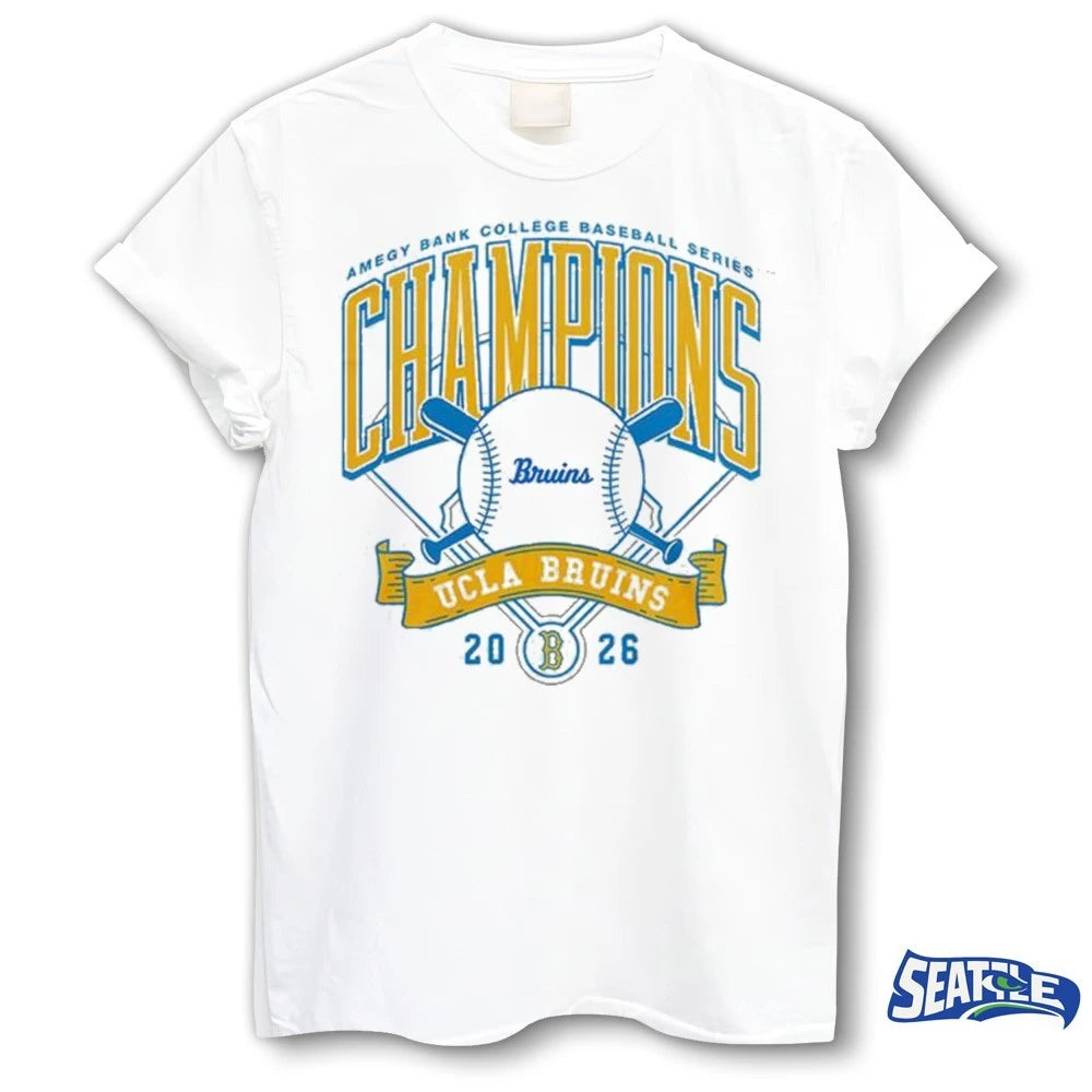 Official UCLA Bruins x Amegy Bank College Baseball Series Champions 2026 t-shirt