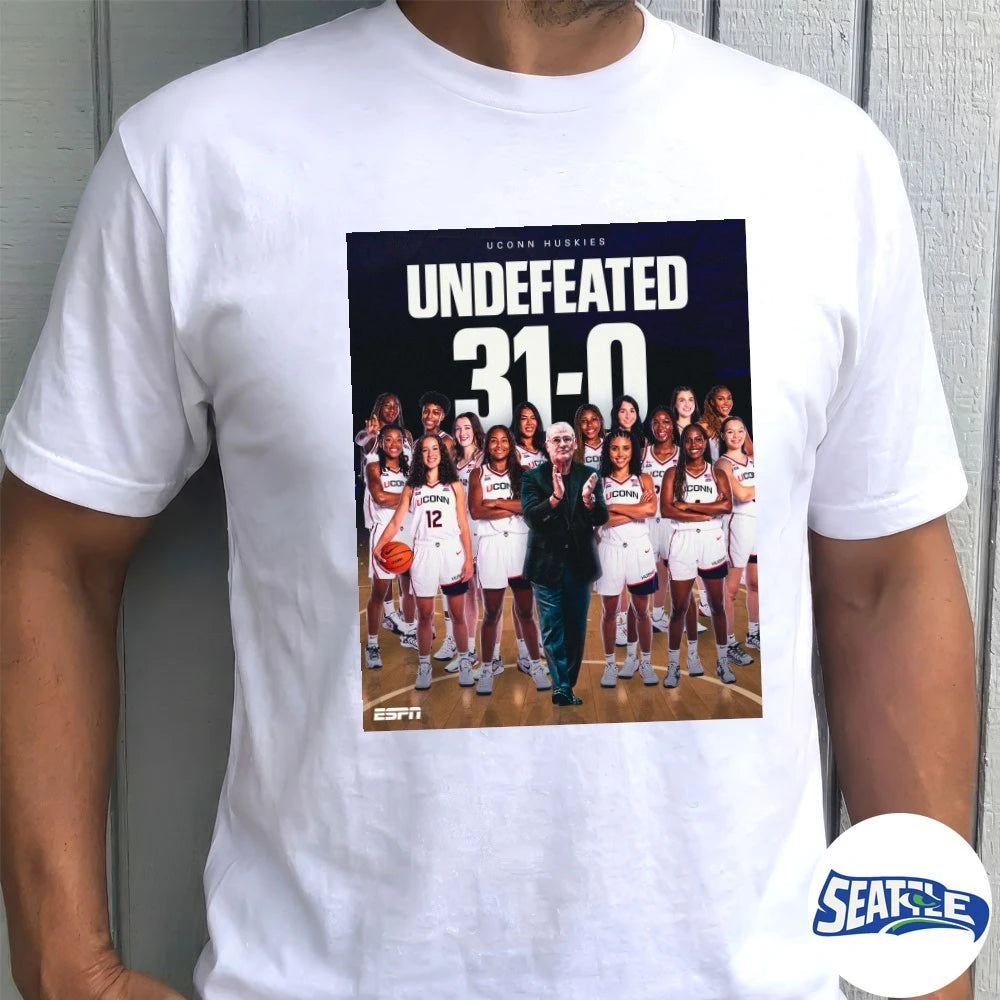 Official Uconn Huskies Regular Season Champions Undefeated 31-0 Poster t-shirt