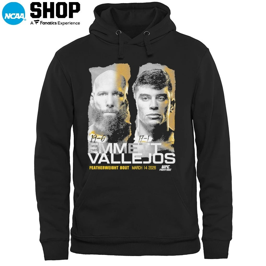 Official UFC Fight Night Josh Emmett Vs. Kevin Vallejos Featherweight Bout March 14 2026 Match Up T-Shirt