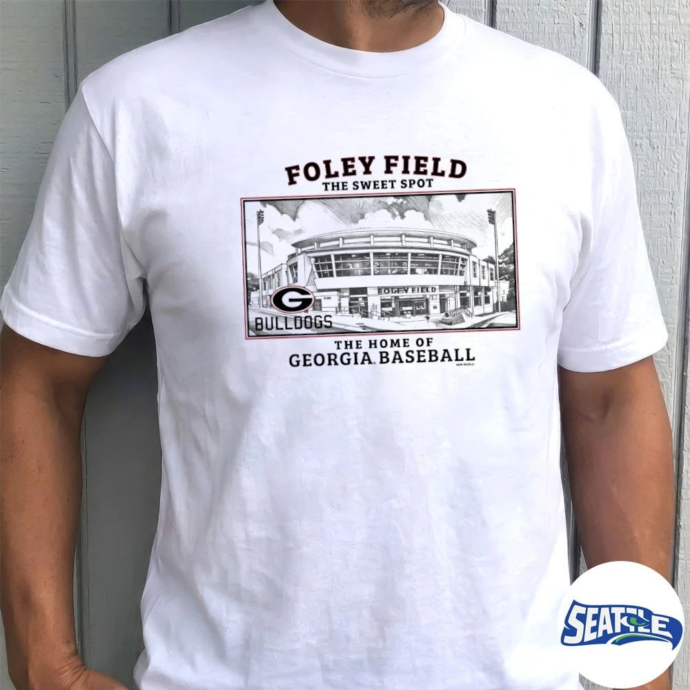 Official UGA Baseball Foley Field The Sweet Spot The Home Of Georgia Baseball t-shirt