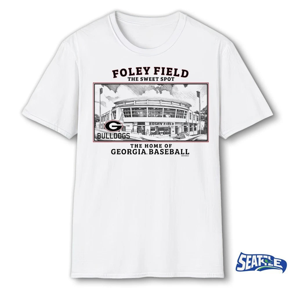 Official UGA Baseball Foley Field The Sweet Spot The Home Of Georgia Baseball t-shirt