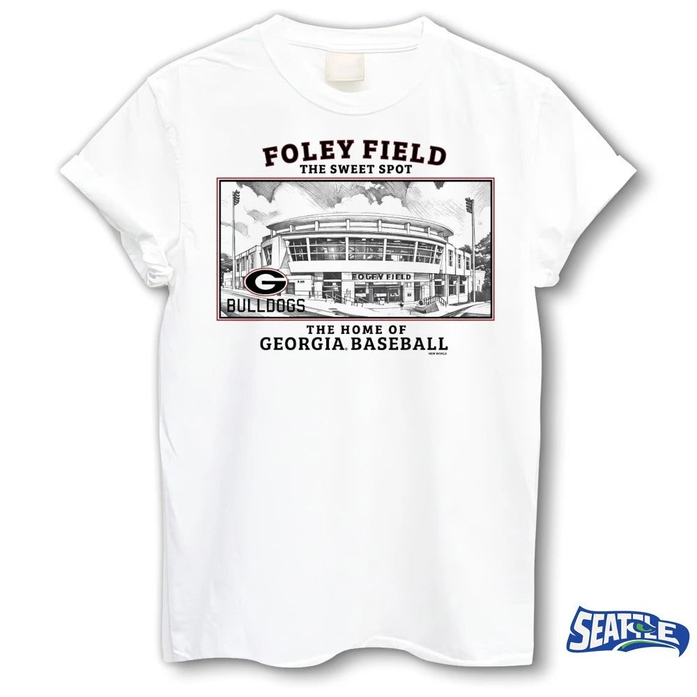 Official UGA Baseball Foley Field The Sweet Spot The Home Of Georgia Baseball t-shirt