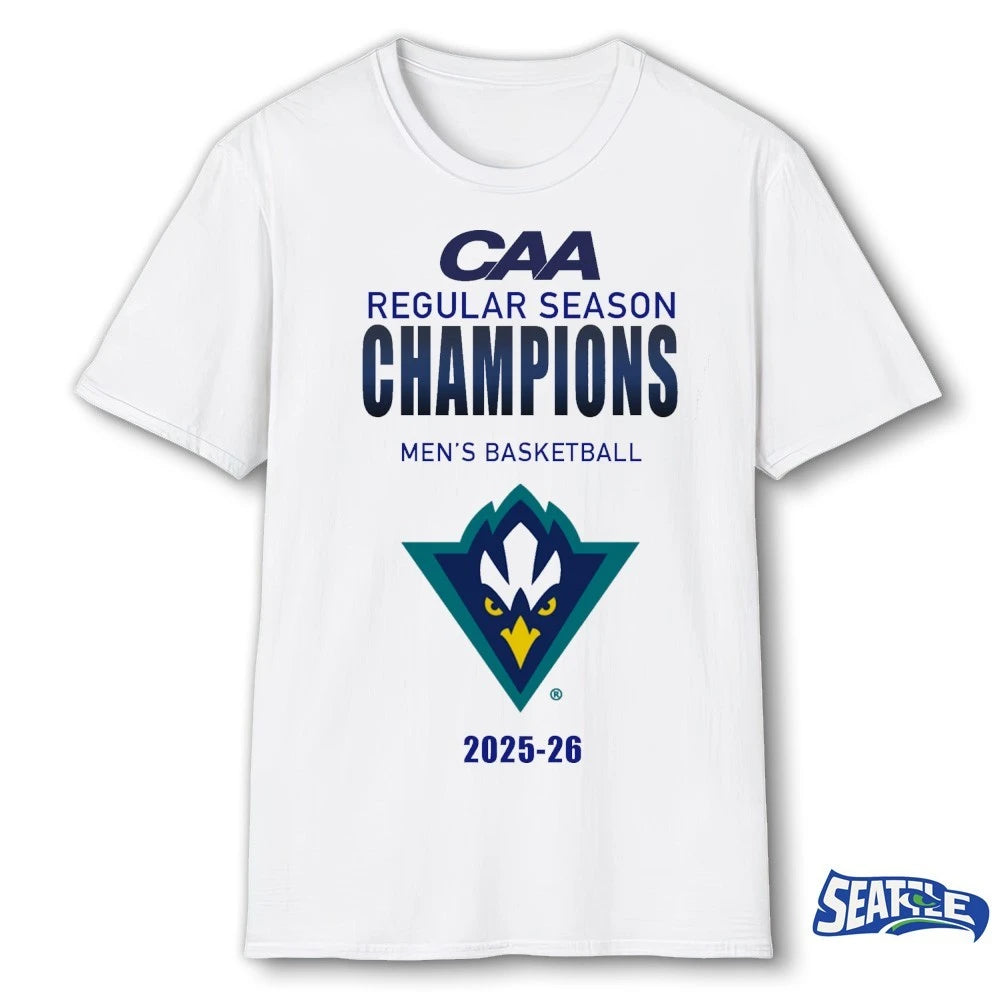 Official UNCW Seahawks CAA Regular Season Champions Men’s Basketball 2025-26 t-shirt