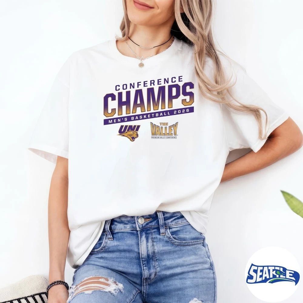Official UNI Men’s Basketball 2026 Conference Champs t-shirt