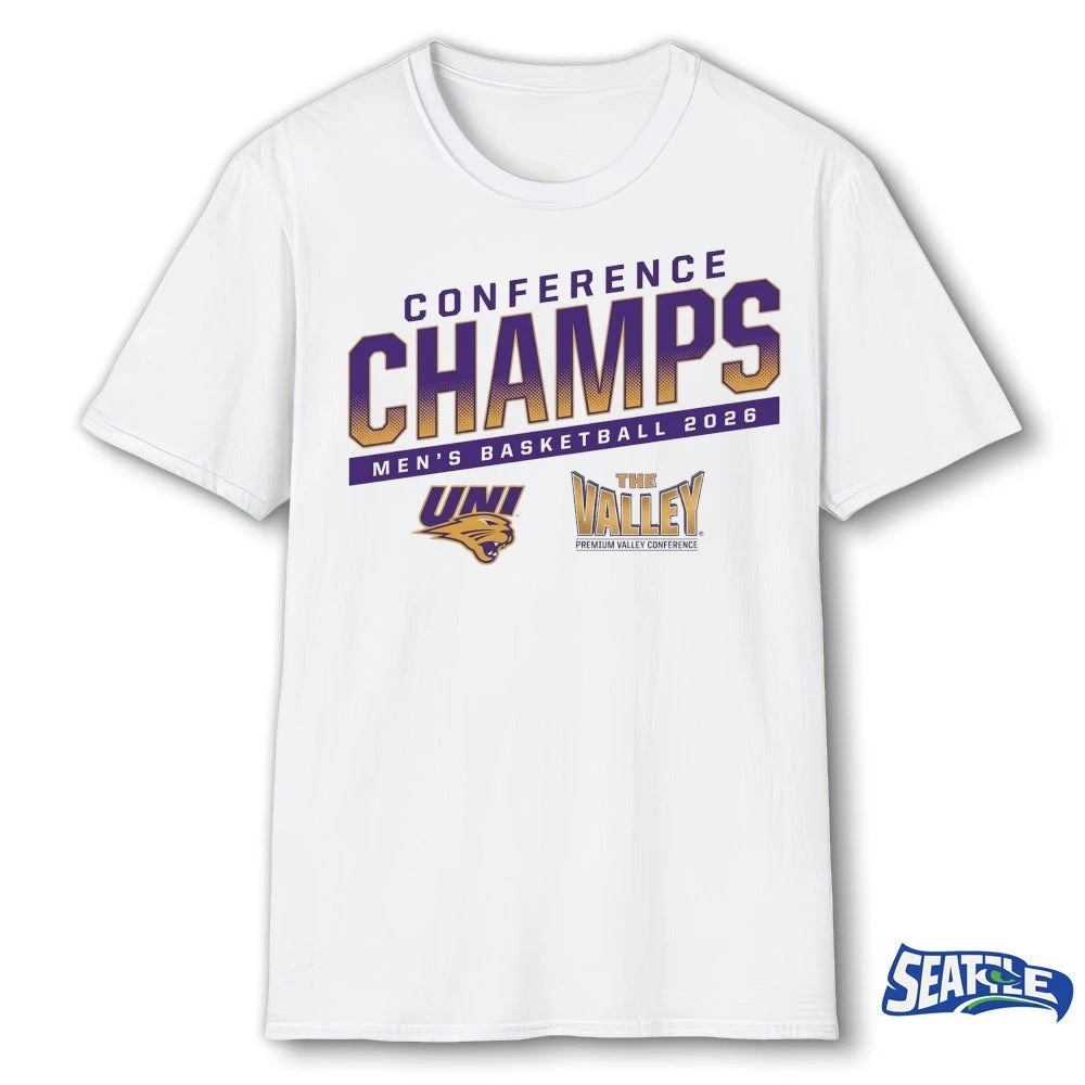 Official UNI Men’s Basketball 2026 Conference Champs t-shirt
