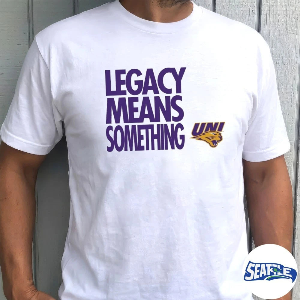 Official UNI Men’s Basketball Legacy Means Something 2026 t-shirt