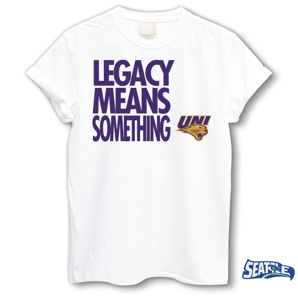 Official UNI Men’s Basketball Legacy Means Something 2026 t-shirt