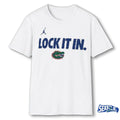 Official University of Florida Basketball Lock It In 2026 Bench t-shirt