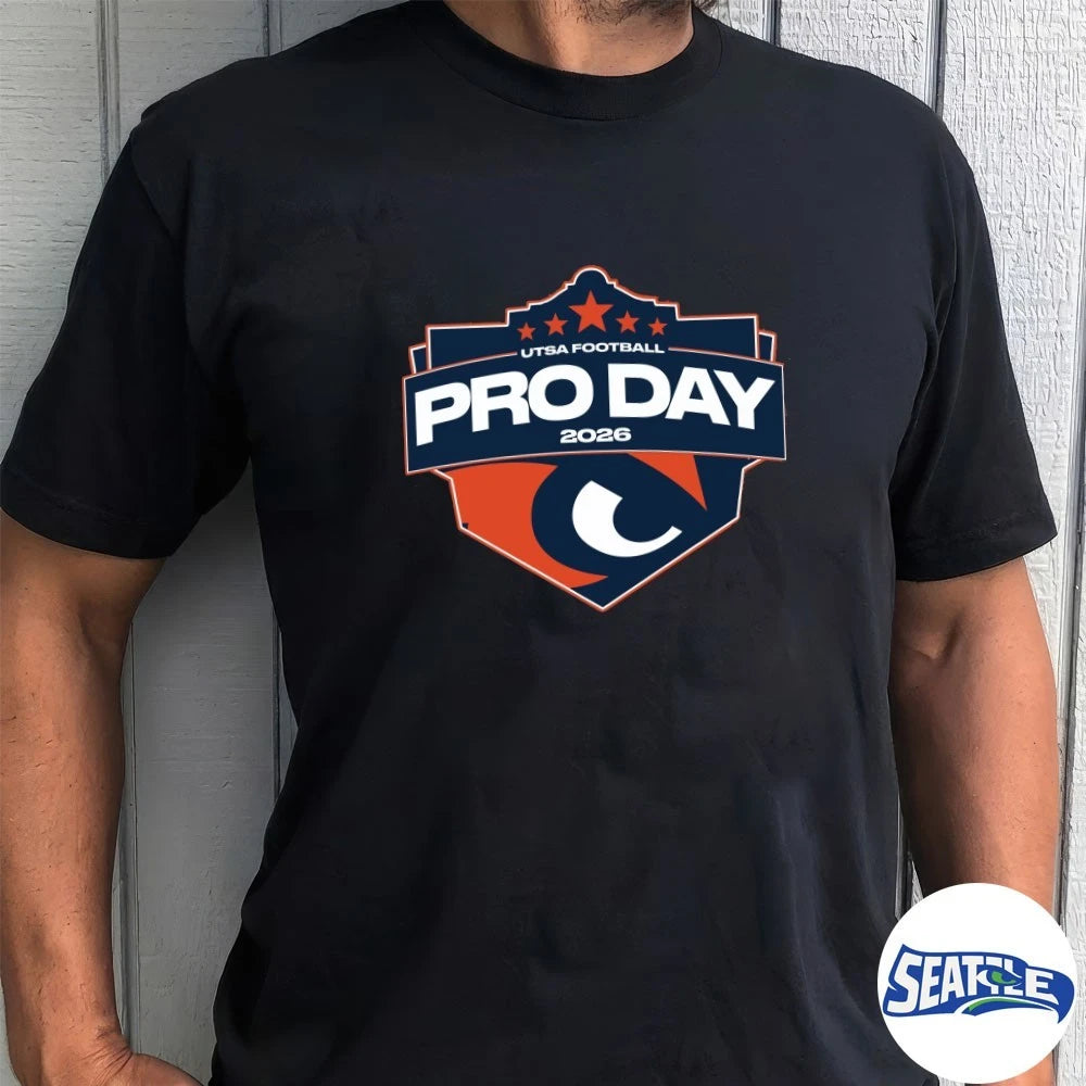 Official UTSA Football Pro Day 2026 Logo t-shirt