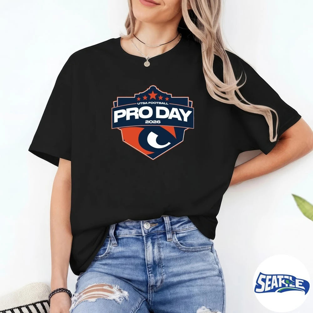 Official UTSA Football Pro Day 2026 Logo t-shirt