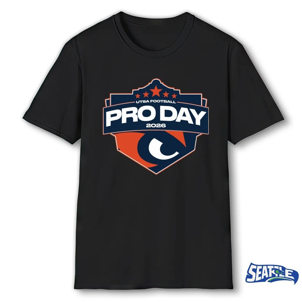 Official UTSA Football Pro Day 2026 Logo t-shirt