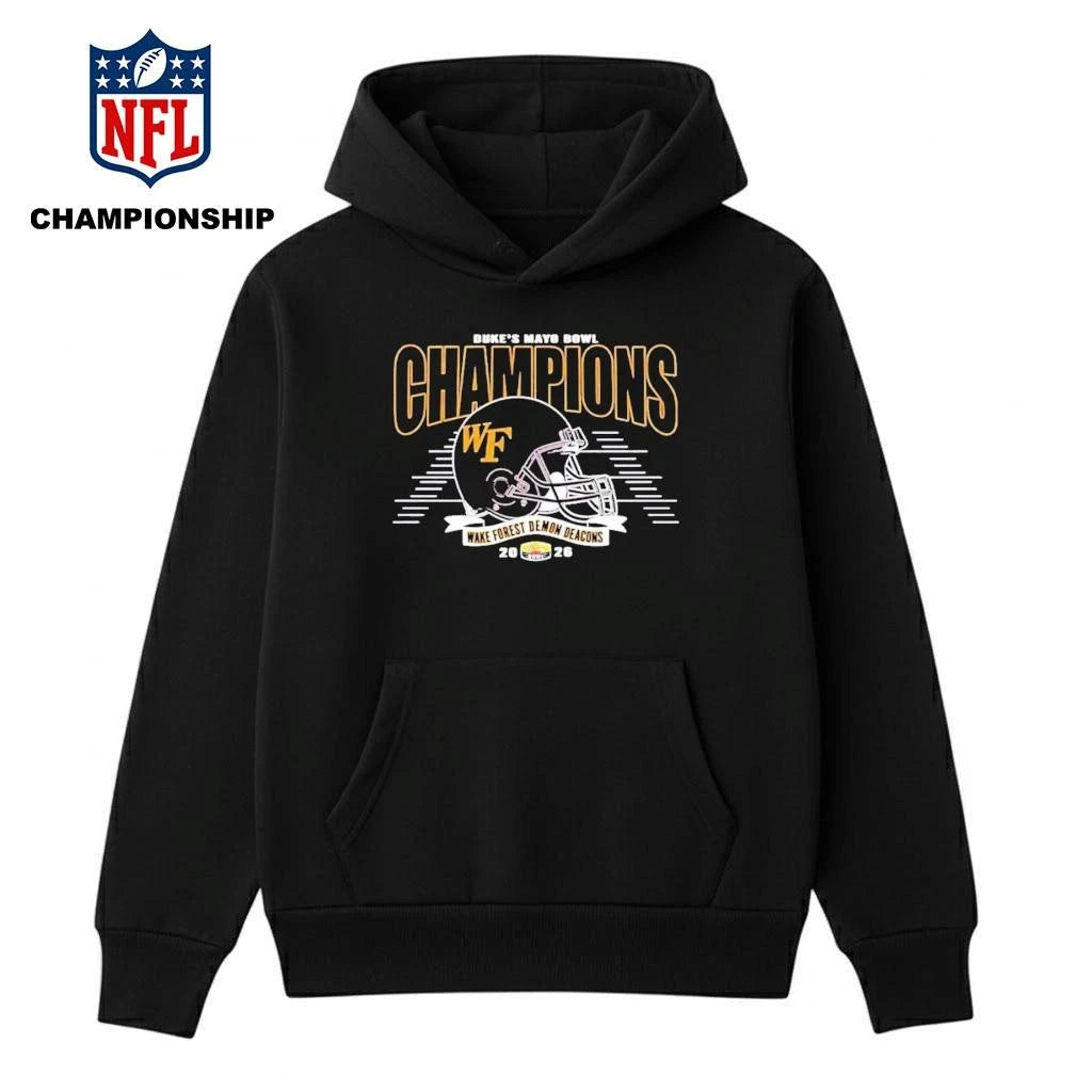 Official Wake Forest Demon Deacons 2026 Duke’s Mayo Bowl Champions classic Shirt
