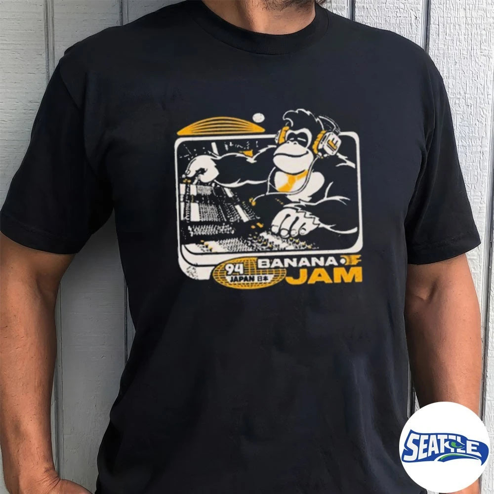 Official Wario64 Donkey Kong Banana Jam t-shirt
