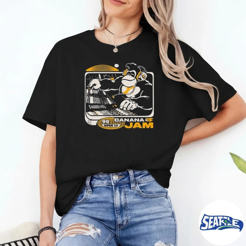 Official Wario64 Donkey Kong Banana Jam t-shirt