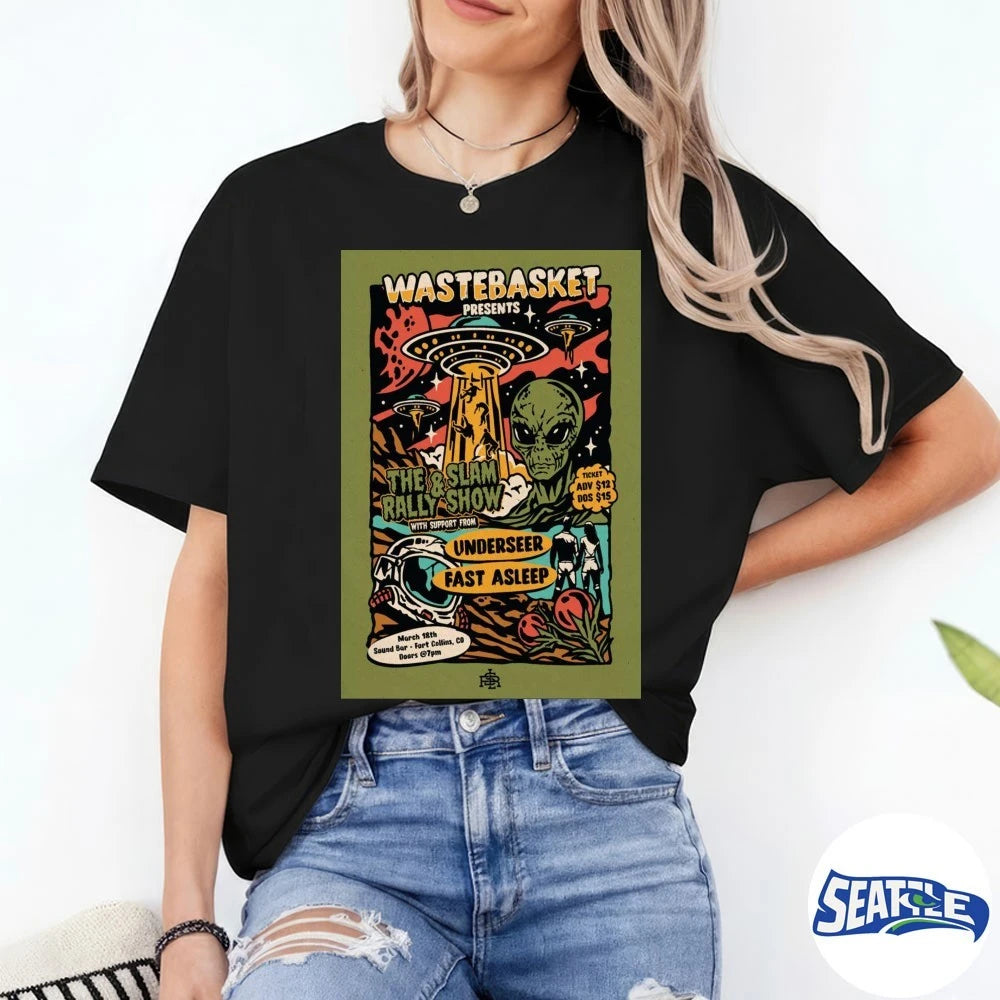 Official WASTEBASKET March 18 2026 Sound Bar In Fort Collins CO Poster t-shirt