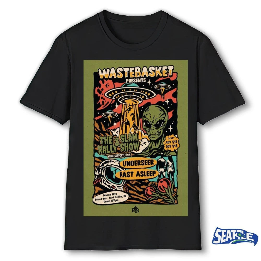 Official WASTEBASKET March 18 2026 Sound Bar In Fort Collins CO Poster t-shirt