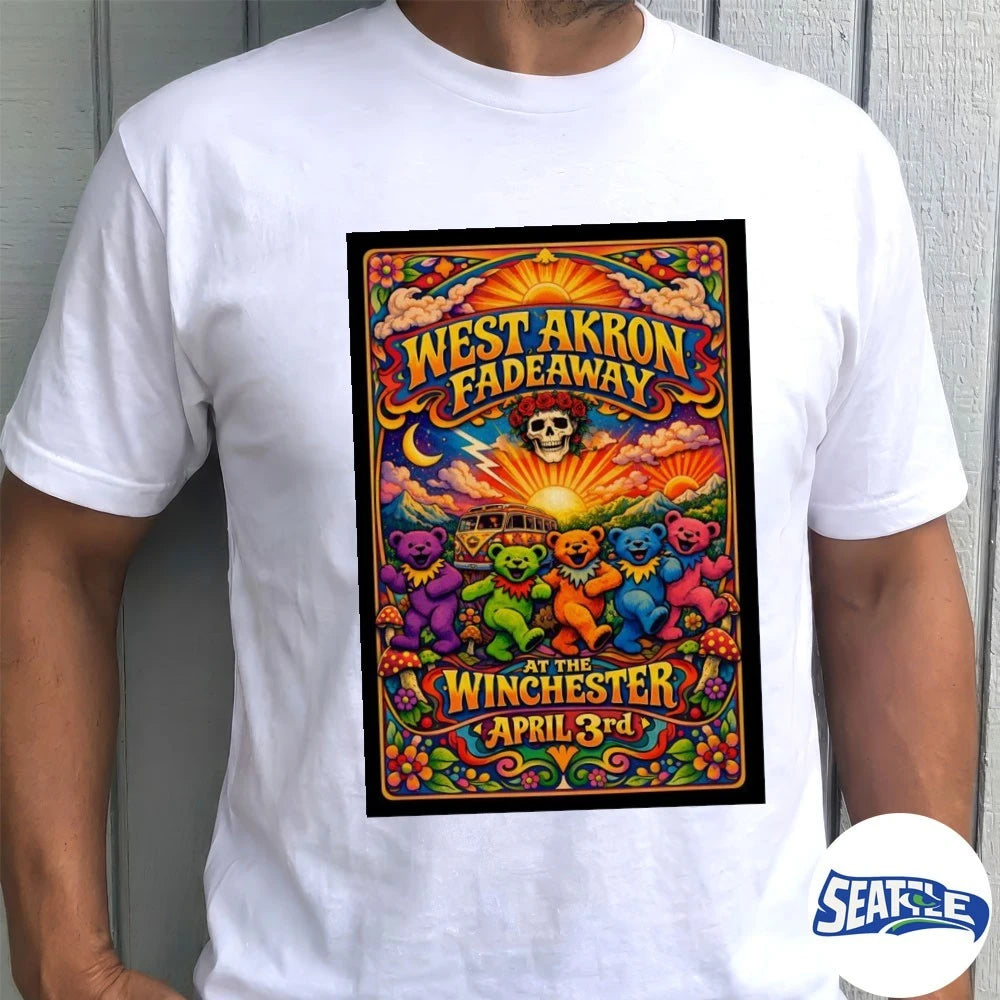 Official West Akron Fadeaway The Winchester In Lakewood OH April 3 2026 Poster t-shirt