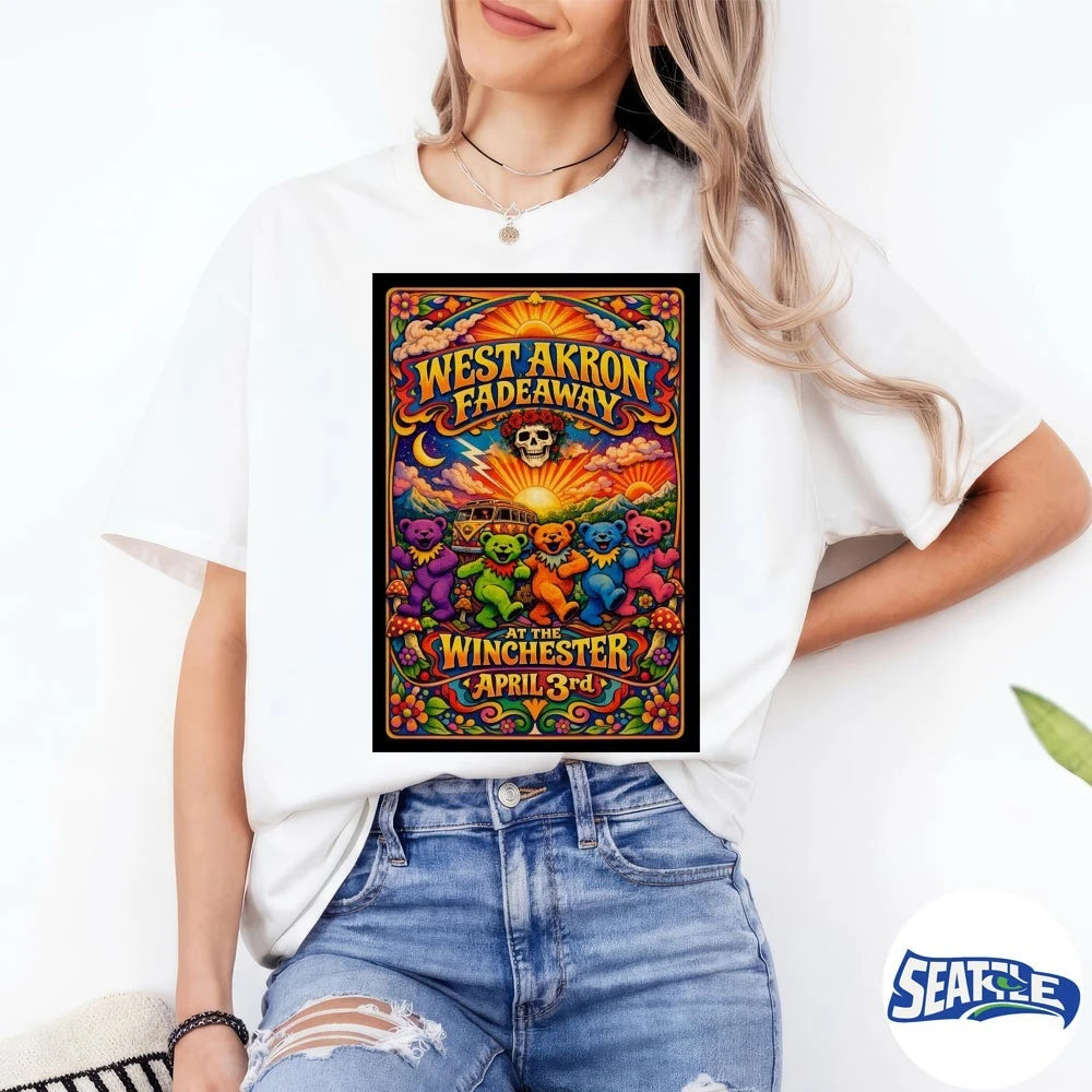 Official West Akron Fadeaway The Winchester In Lakewood OH April 3 2026 Poster t-shirt