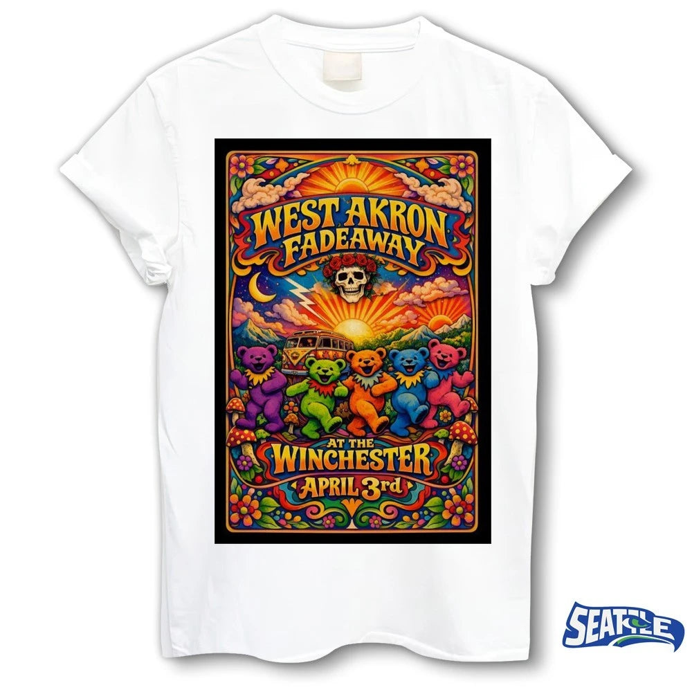 Official West Akron Fadeaway The Winchester In Lakewood OH April 3 2026 Poster t-shirt