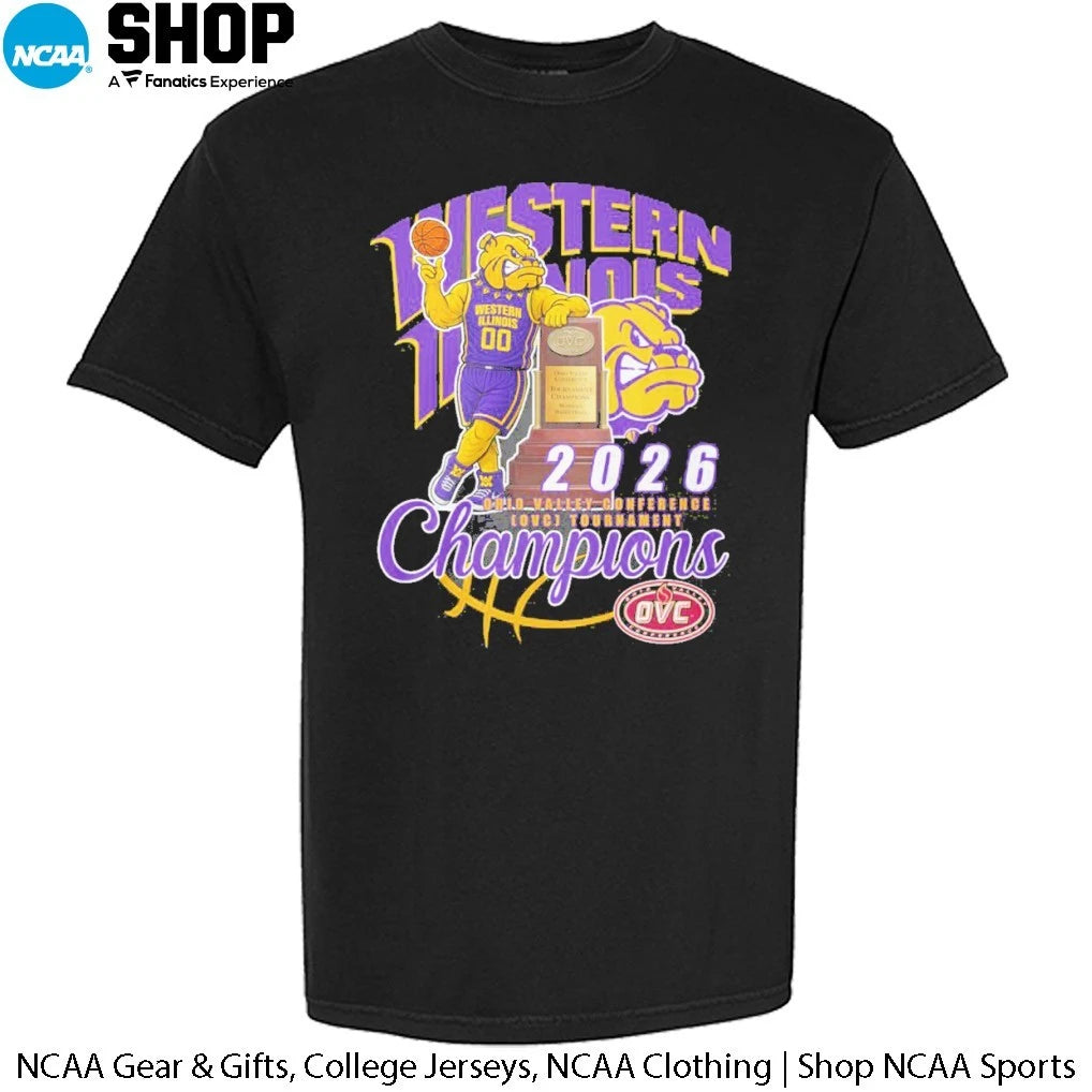 Official Western Illinois Leathernecks Women’s Basketball 2026 Ohio Valley Conference Tournament Champions Mascot T-Shirt