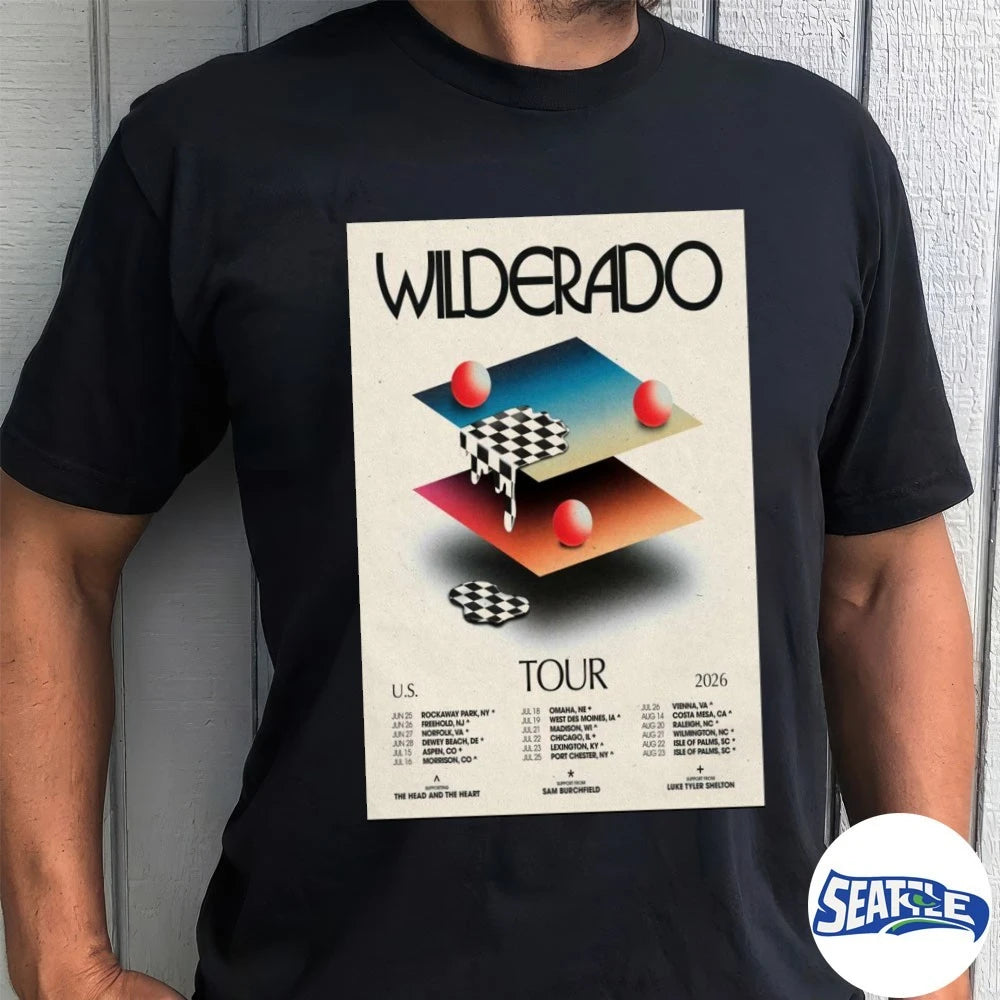 Official Wilderado Tour U.S 2026 Dates Poster t-shirt