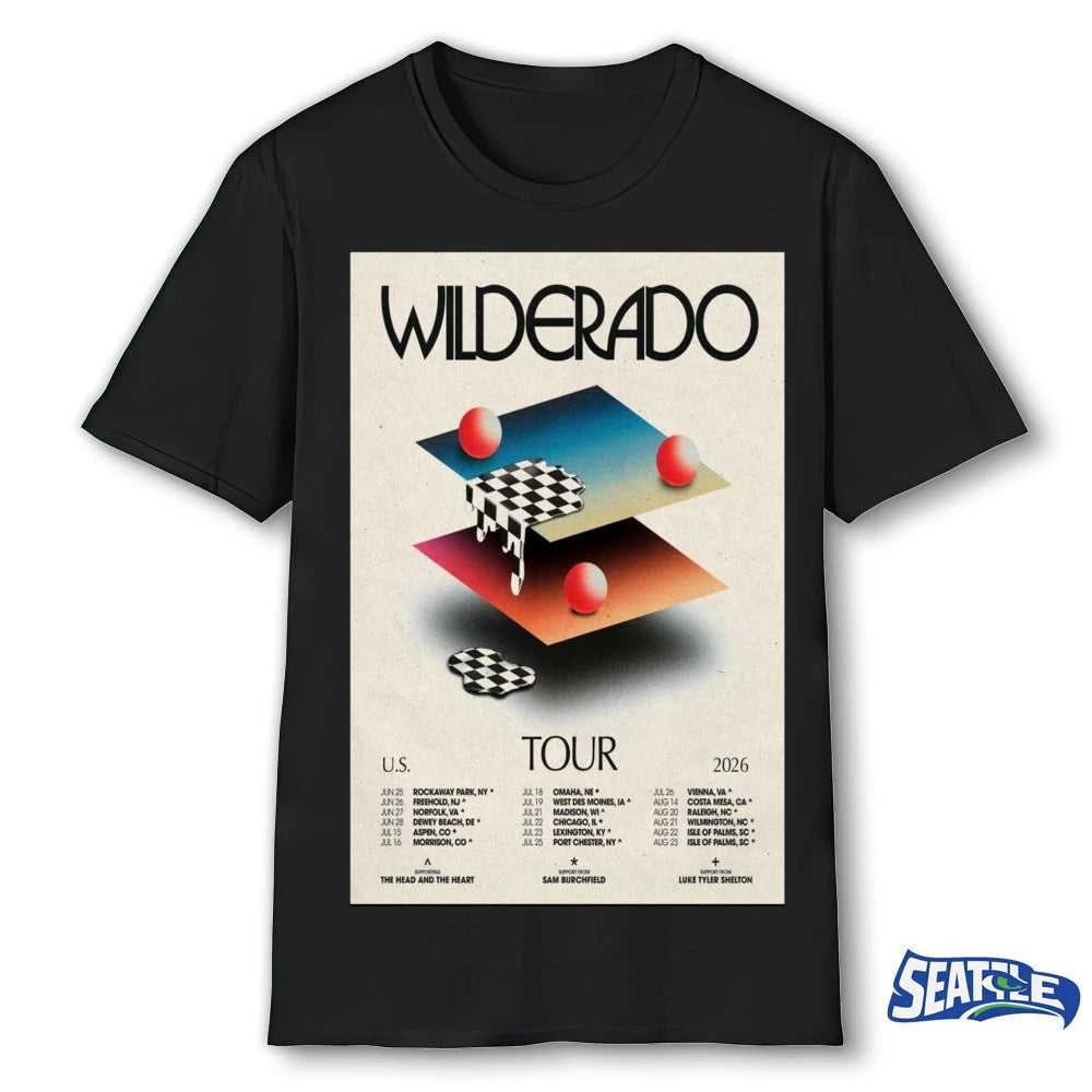 Official Wilderado Tour U.S 2026 Dates Poster t-shirt
