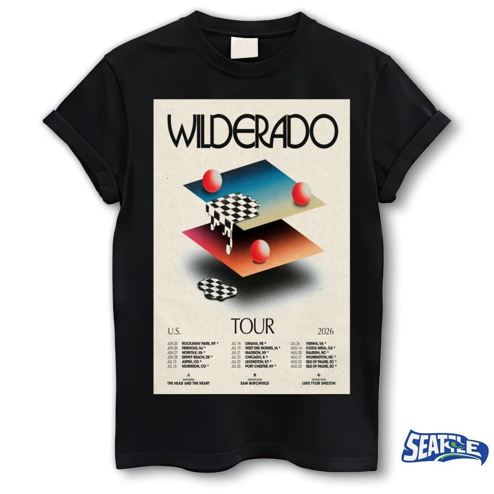 Official Wilderado Tour U.S 2026 Dates Poster t-shirt