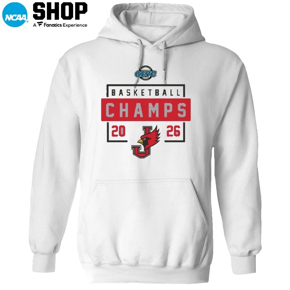 Official William Jewell Cardinals 2026 GLVC Basketball Champions T-Shirt
