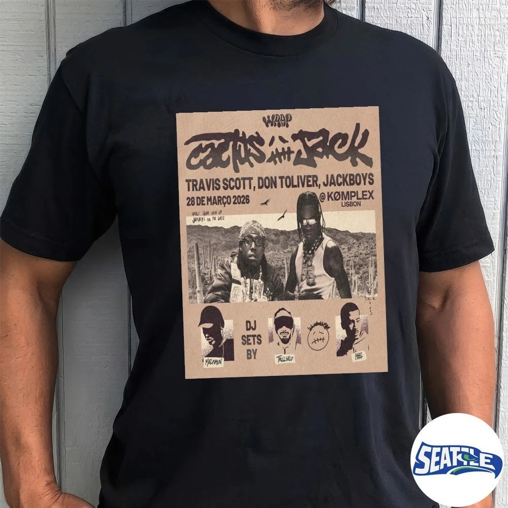 Official Wrap X Cactus Jack Show With Travis Scott Don Toliver And Jackboys On March 28 2026 Poster t-shirt