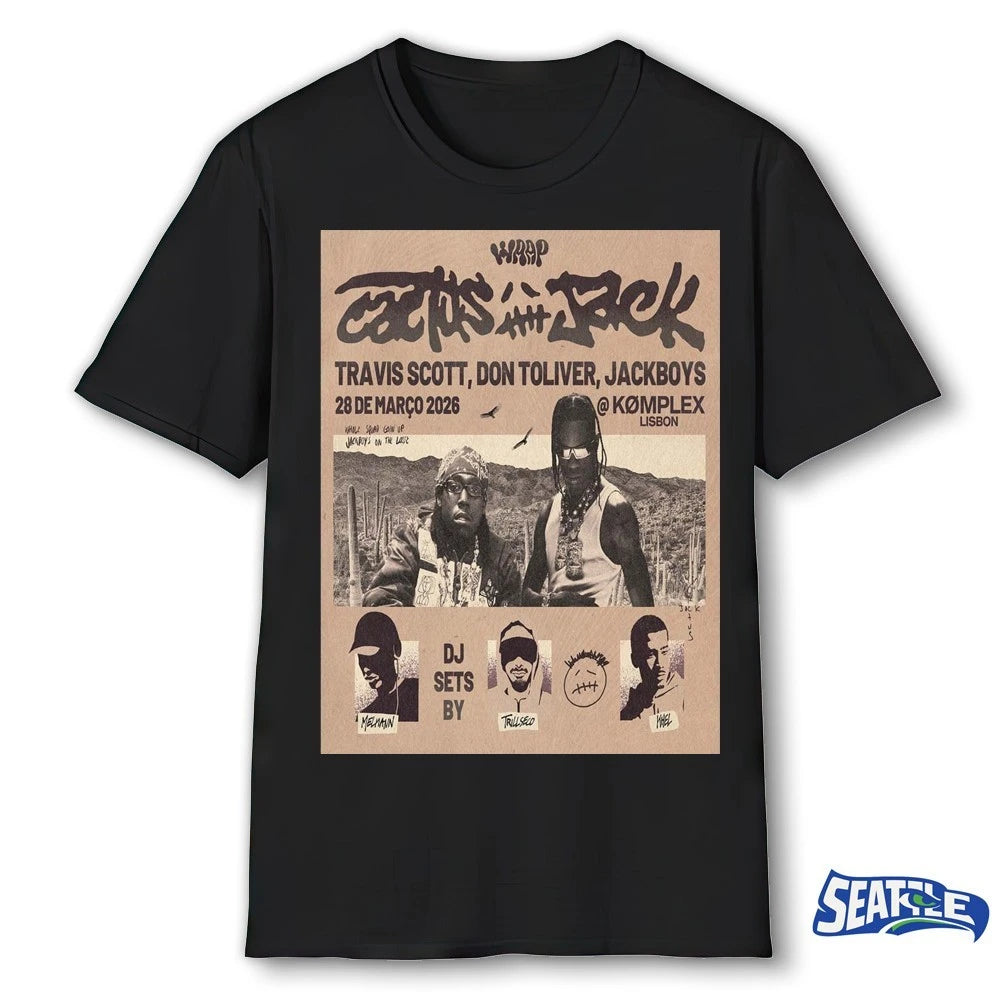 Official Wrap X Cactus Jack Show With Travis Scott Don Toliver And Jackboys On March 28 2026 Poster t-shirt