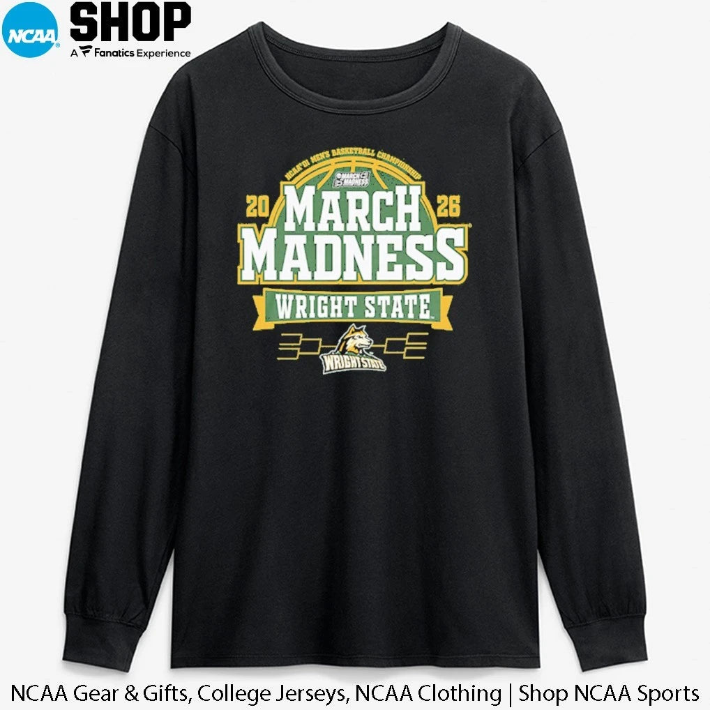 Official Wright State Raiders 2026 NCAA DI Men’s Basketball Championship March Madness T-Shirt