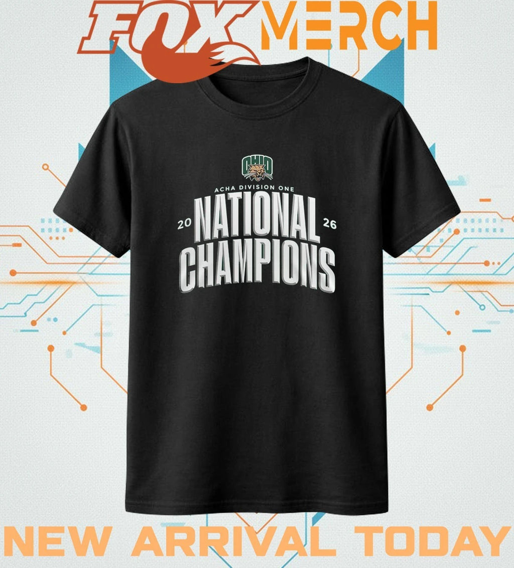 Ohio Bobcats 2026 Men’s Ice Hockey National Champions t-shirt