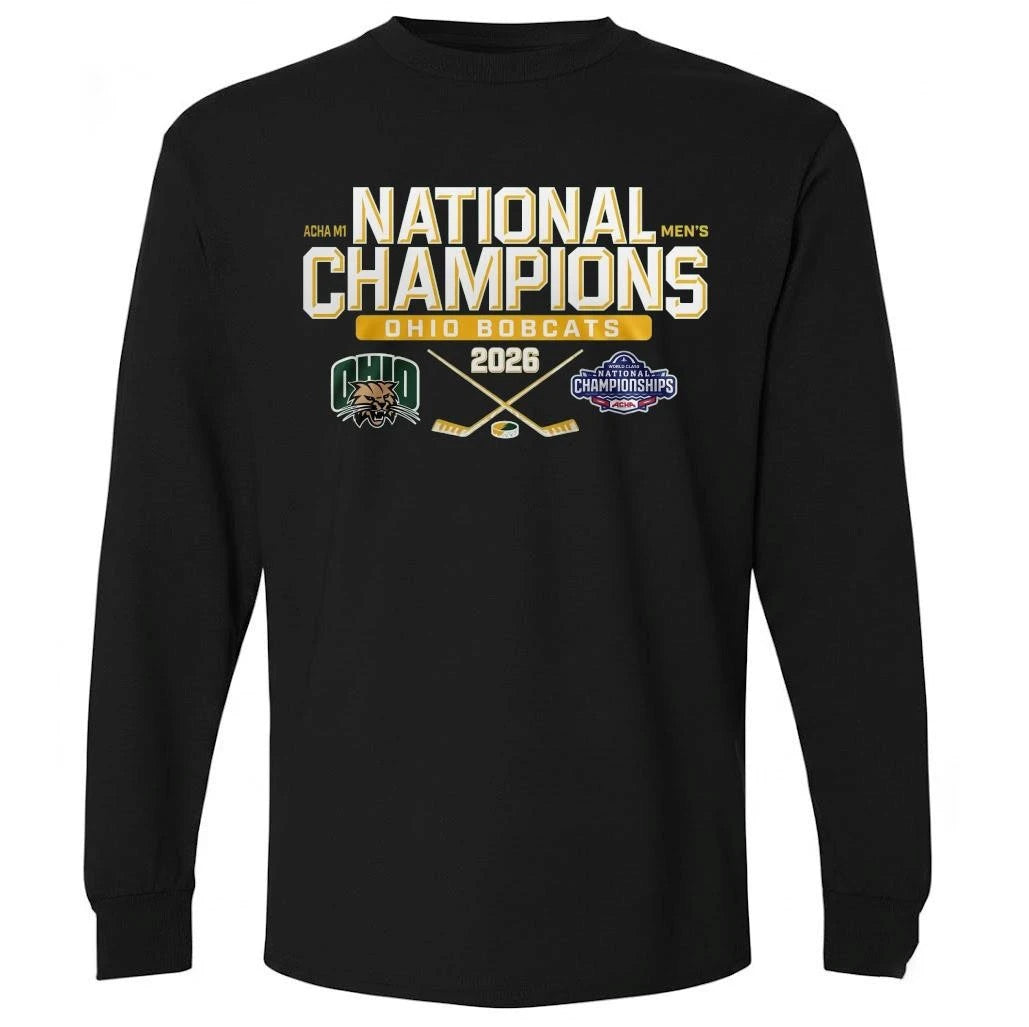Ohio Bobcats Hockey 2026 ACHA M1 National Men’s Hockey Champions Shirt