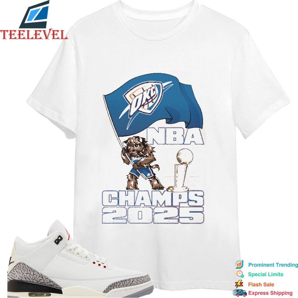 Oklahoma City Thunder 2025 Nba Champions Rumble Celebration Shirt