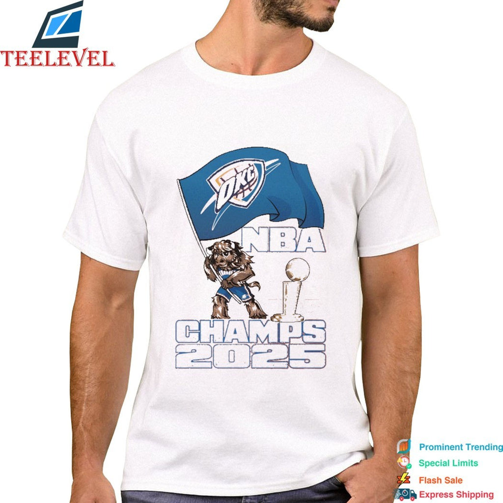 Oklahoma City Thunder 2025 Nba Champions Rumble Celebration Shirt