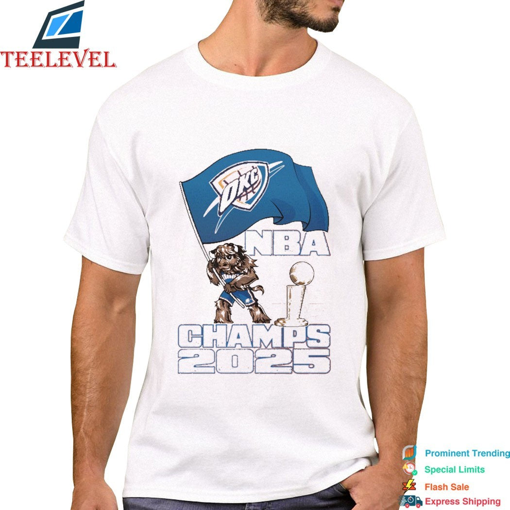 Oklahoma City Thunder 2025 Nba Champions Rumble Celebration Shirt