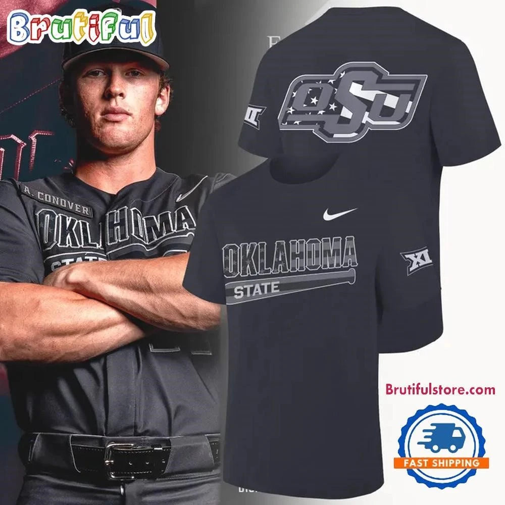 Oklahoma State Cowboys Baseball Special Salute To Service Shirt