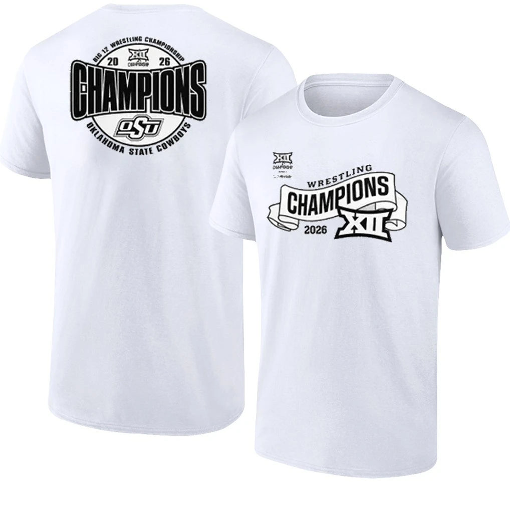 Oklahoma State Cowboys Wrestling 2026 Champions Edition T-Shirt