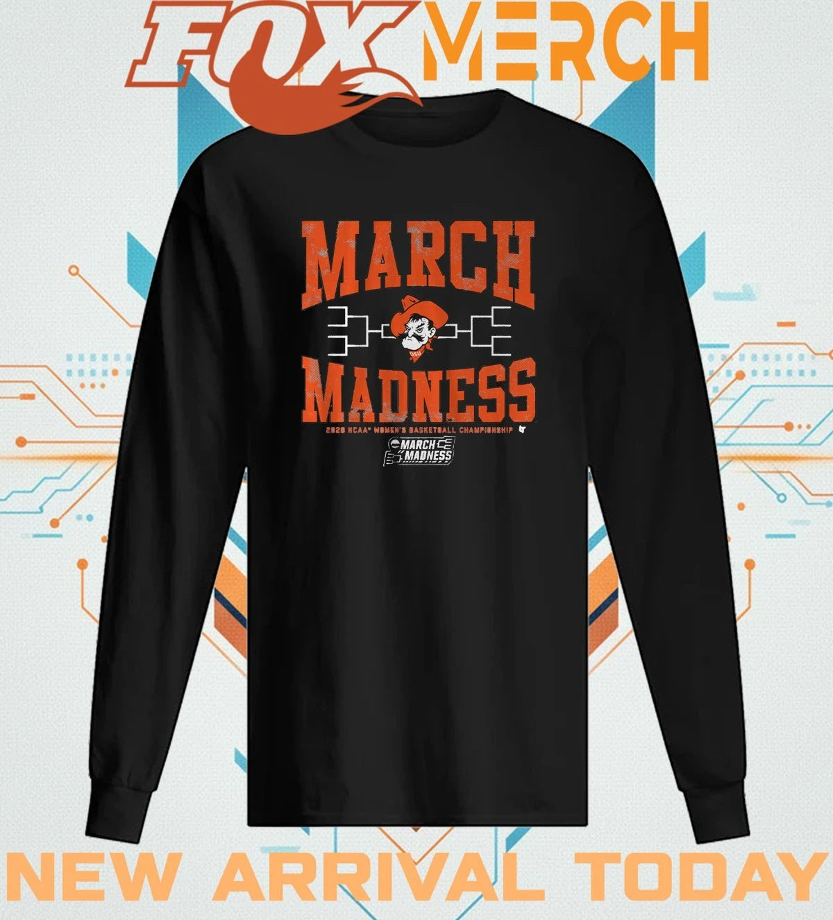 Oklahoma State Cowgirls Women’s Basketball 2026 March Madness t-shirt