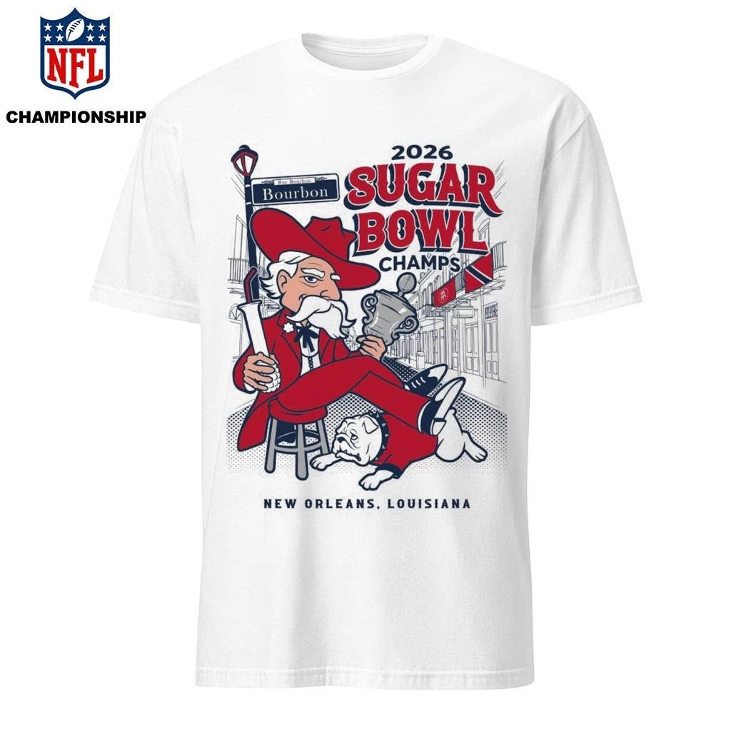 Ole Miss Sugar Bowl MS Bourbon Street Champions 2026 Shirt